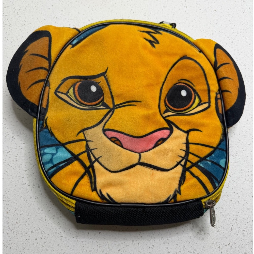 Disney The Lion King Simba Plush Insulated Lunch Bag Bioworld Yellow Orange